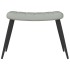 Sillón de relax con taburete de terciopelo gris