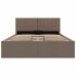 Cama canapé hidráulica almacenaje sin colchón taupe 120x200
