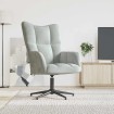 Sillón de relax de terciopelo gris claro