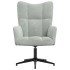 Sillón de relax de terciopelo gris