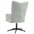 Sillón de relax de terciopelo gris