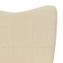 Silla mecedora con reposapiés tela color