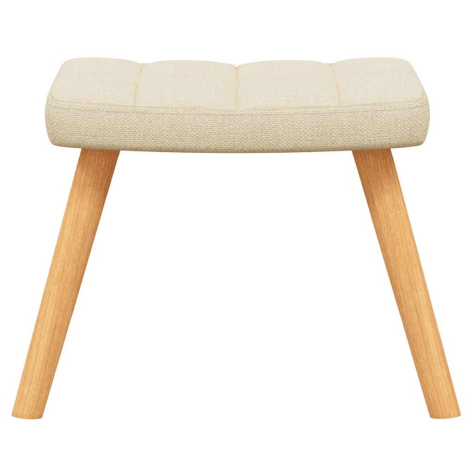 Silla mecedora con reposapiés tela color