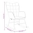 Silla mecedora con reposapiés tela