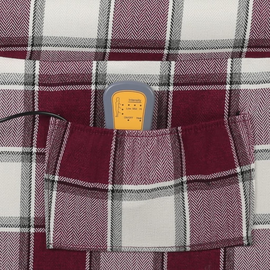 Sillón de masaje reclinable de tela