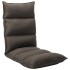 Tumbona de suelo plegable de tela gris