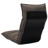 Tumbona de suelo plegable de tela gris