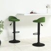 Taburetes de cocina 2 unidades terciopelo verde oscuro
