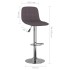 Taburetes de cocina 2 unidades tela gris