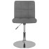 Sillas de comedor giratorias 2 unidades tela gris