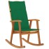 Silla mecedora con cojines madera maciza de