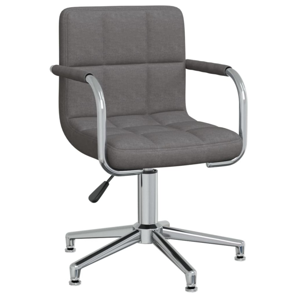 Silla de oficina giratoria tela gris