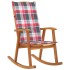 Silla mecedora con cojines madera maciza de