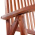 Sillas de jardín plegables 6 uds madera macizo de