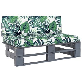 Otomana de jardín de palets madera de pino impregnada