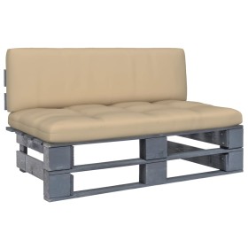 Otomana de jardín de palets madera de pino impregnada