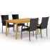 Juego de comedor para jardín 5 piezas
