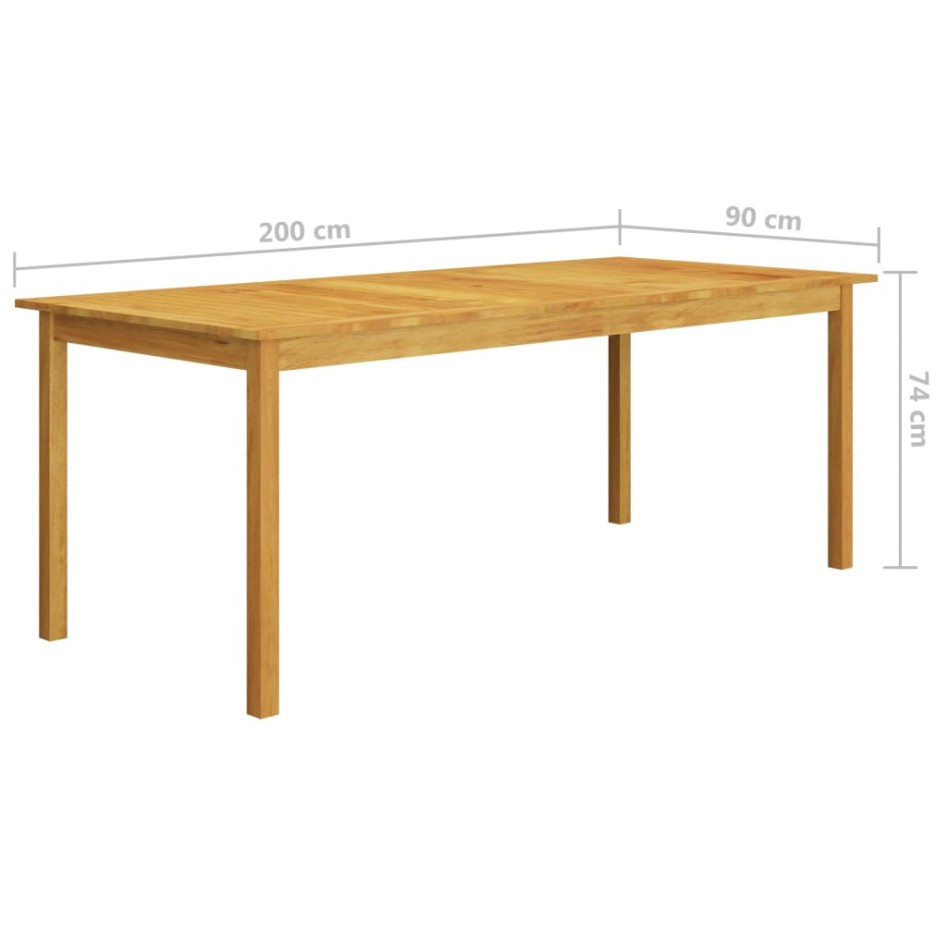 Juego de comedor de jardín de 7 piezas