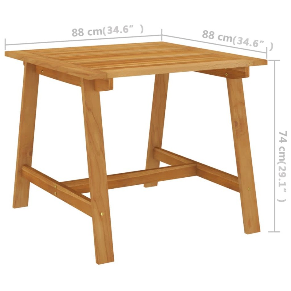 Juego de comedor para jardín 3 piezas