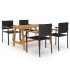 Juego de comedor para jardín 5 piezas
