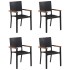 Juego de comedor para jardín 5 piezas