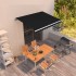 Toldo retráctil automático gris antracita 300x250