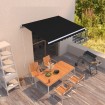 Toldo retráctil automático gris antracita 300x250 cm