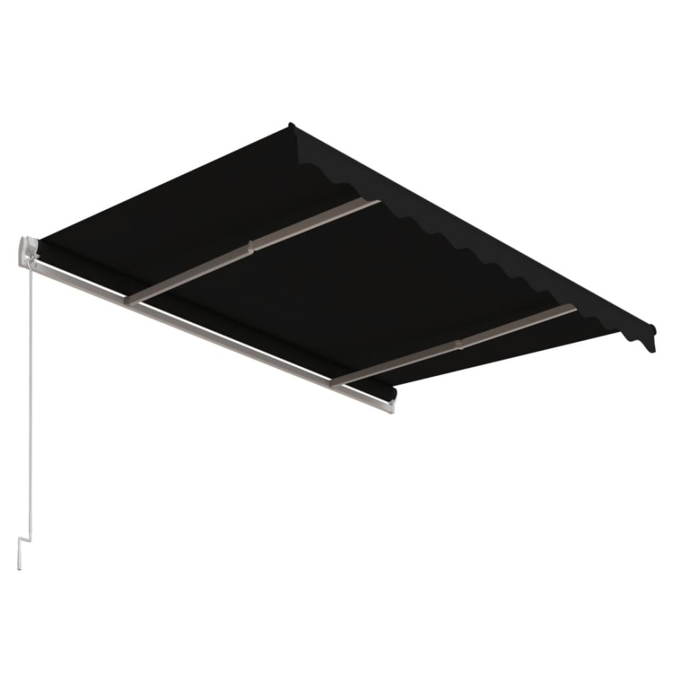 Toldo retráctil automático gris antracita 300x250