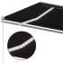Toldo retráctil manual con LED gris antracita 500x350