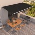 Toldo retráctil manual gris antracita 600x350