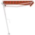 Toldo de pie retráctil manual naranja y marrón 300x250