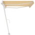 Toldo de pie automático amarillo y blanco 450x300