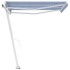 Toldo de pie manual retráctil naranja y marrón 350x250