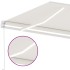 Toldo retráctil manual con luz LED crema 500x300