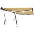 Toldo manual retráctil con LED amarillo y blanco 400x300