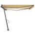 Toldo manual retráctil con LED amarillo y blanco 400x300