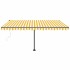 Toldo de pie automático amarillo y blanco 400x300