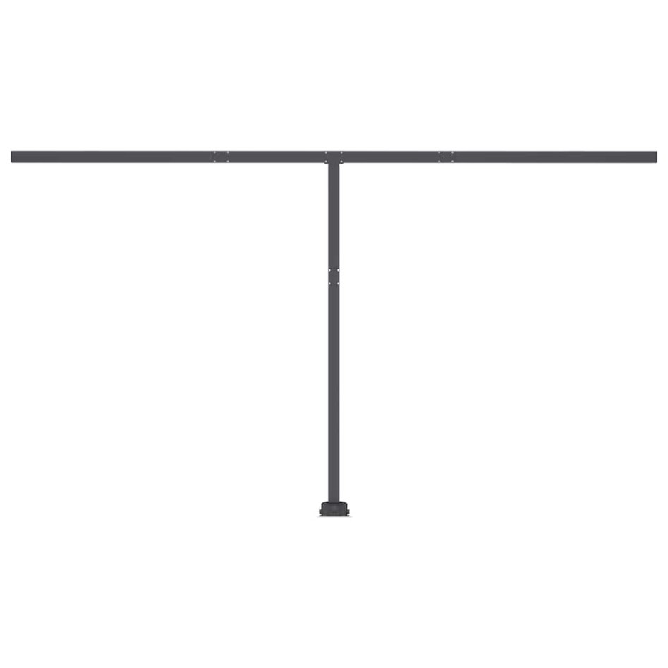 Toldo de pie automático amarillo y blanco 400x300