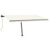 Toldo de pie automático crema 450x350
