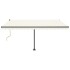Toldo de pie automático crema 450x350