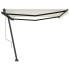 Toldo de pie automático crema 450x350