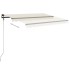 Toldo de pie automático crema 450x350