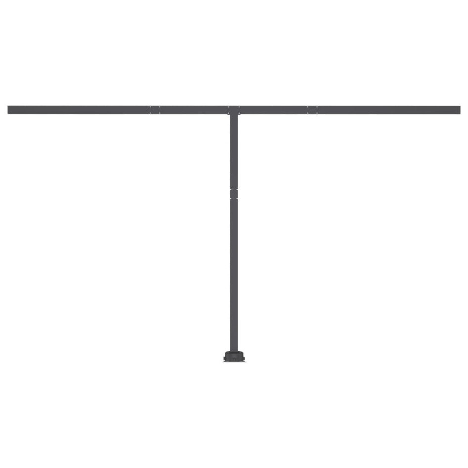 Toldo de pie automático crema 450x350