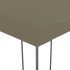 Carpa cenador de jardín con tira de luz LED 3x3m taupé 180