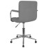 Silla de oficina giratoria de tela gris