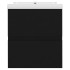 Mueble con lavabo negro madera