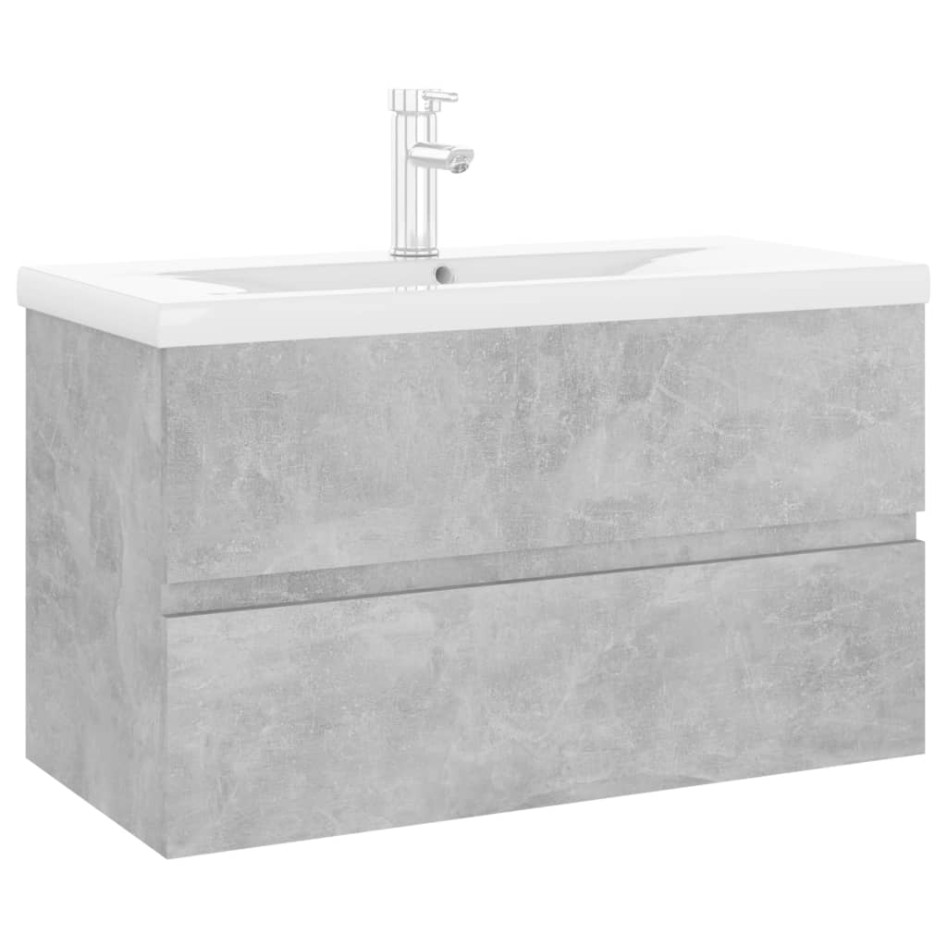 Mueble con lavabo madera de ingeniería gris