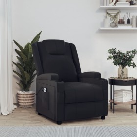 Sillón reclinable eléctrico de cuero sintético
