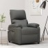 Sillón reclinable eléctrico de tela gris