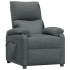 Sillón reclinable eléctrico de tela gris